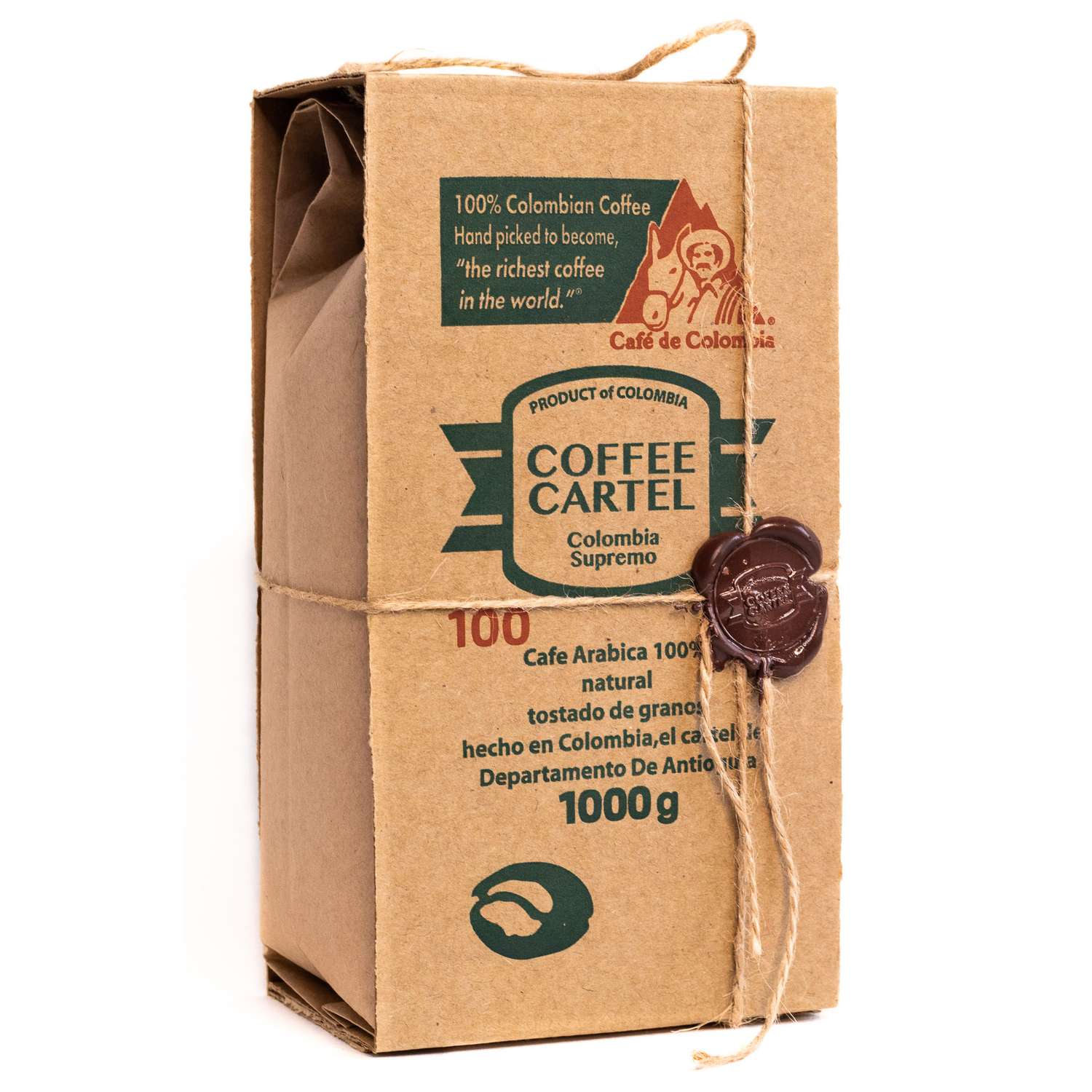 Кофе зерновой Coffee Cartel 1кг в коробе №100 Арабика 100% - фото 1
