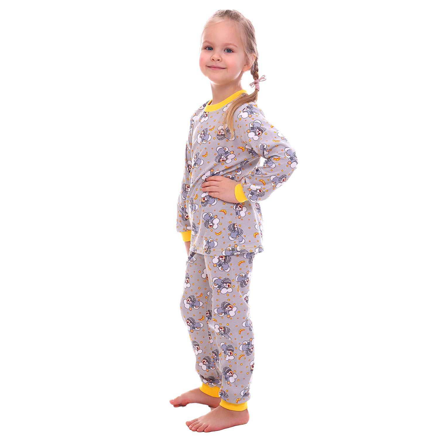 Пижама Детская Одежда 0411КД1/серый - фото 2