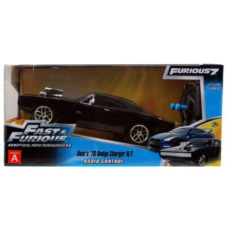 Машина Jada Fast and Furious РУ 1:24 Dodge Charger 1970 Черная 97044