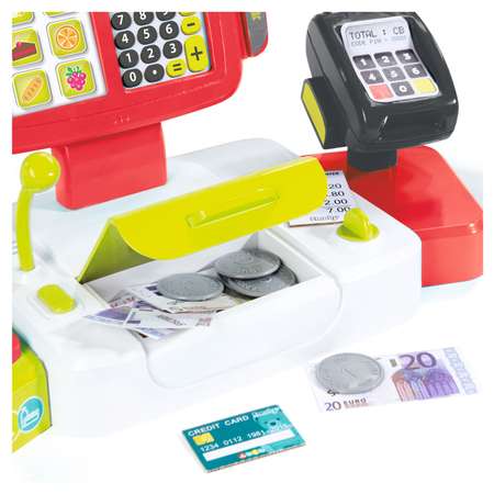 Набор игровой SMOBY детская электронная касса с весами красная 350107-МП