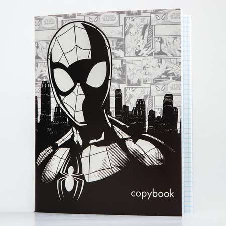 Тетрадь MARVEL 48 листов в клетку «Супергерой» «Человек-паук»