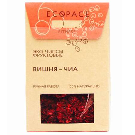 Чипсы EcoSpace фруктовые вишня-чиа 40г