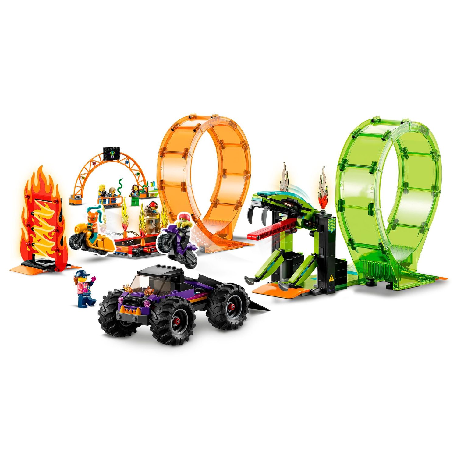 Конструктор LEGO City Double Loop Stunt Arena 60339 - фото 3