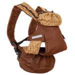 Слинг-рюкзак Чудо-чадо переноска для детей Бебимобиль Позитив коричневый/орнамент