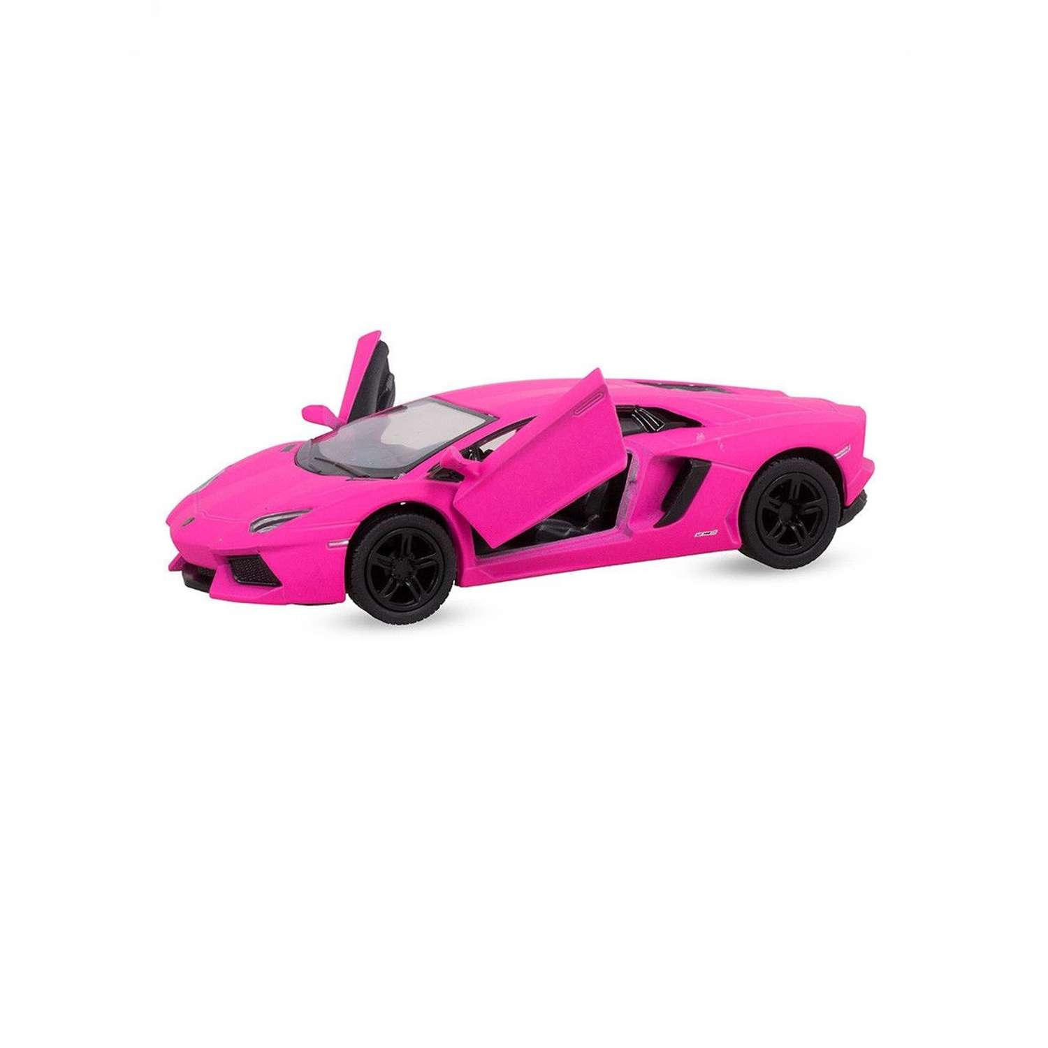 Модель KINSMART Ламборгини Aventador LP 700-4 1:38 розовая КТ5355/2 - фото 1