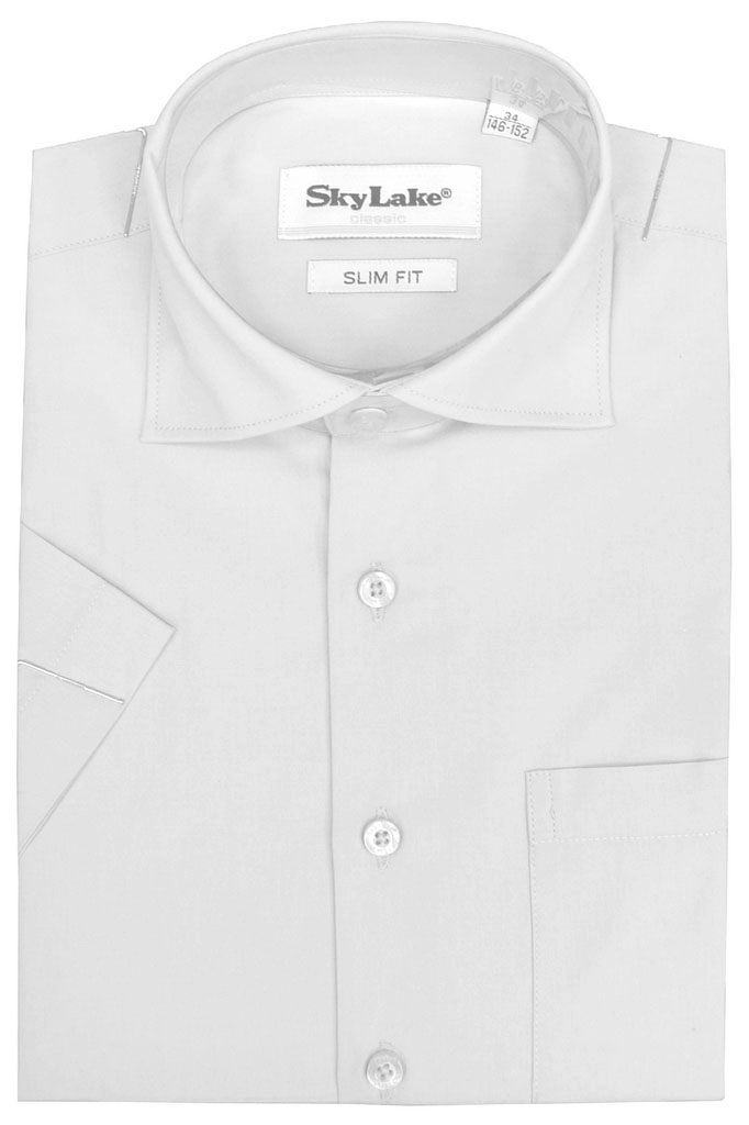 Рубашка Sky Lake 1211 CLASSIC SLIM FIT кор.рукав белый - фото 6