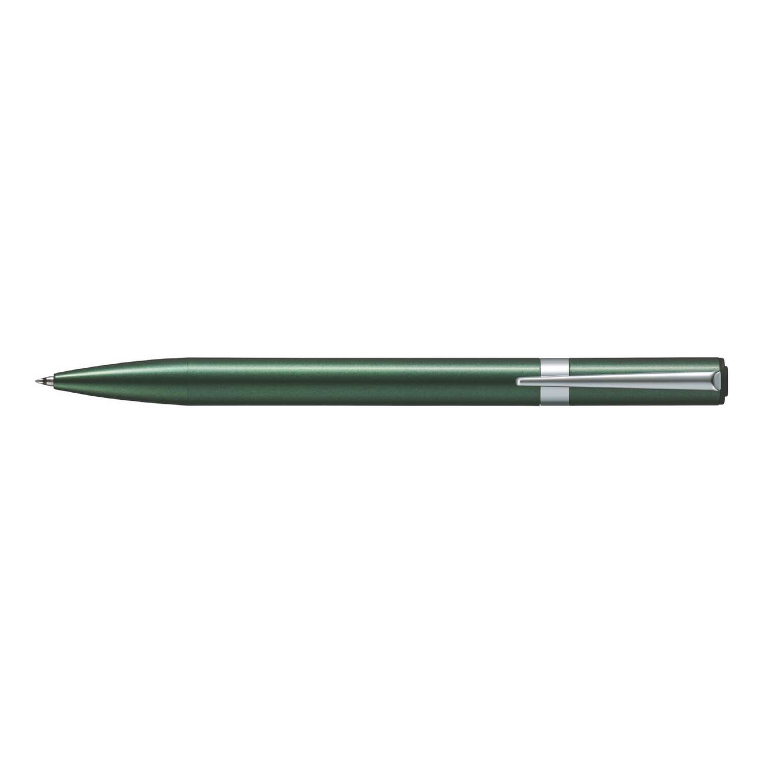 Ручка шариковая Tombow ZOOM L105 City черная корпус зеленый линия 0.7 мм подарочная упаковка - фото 3
