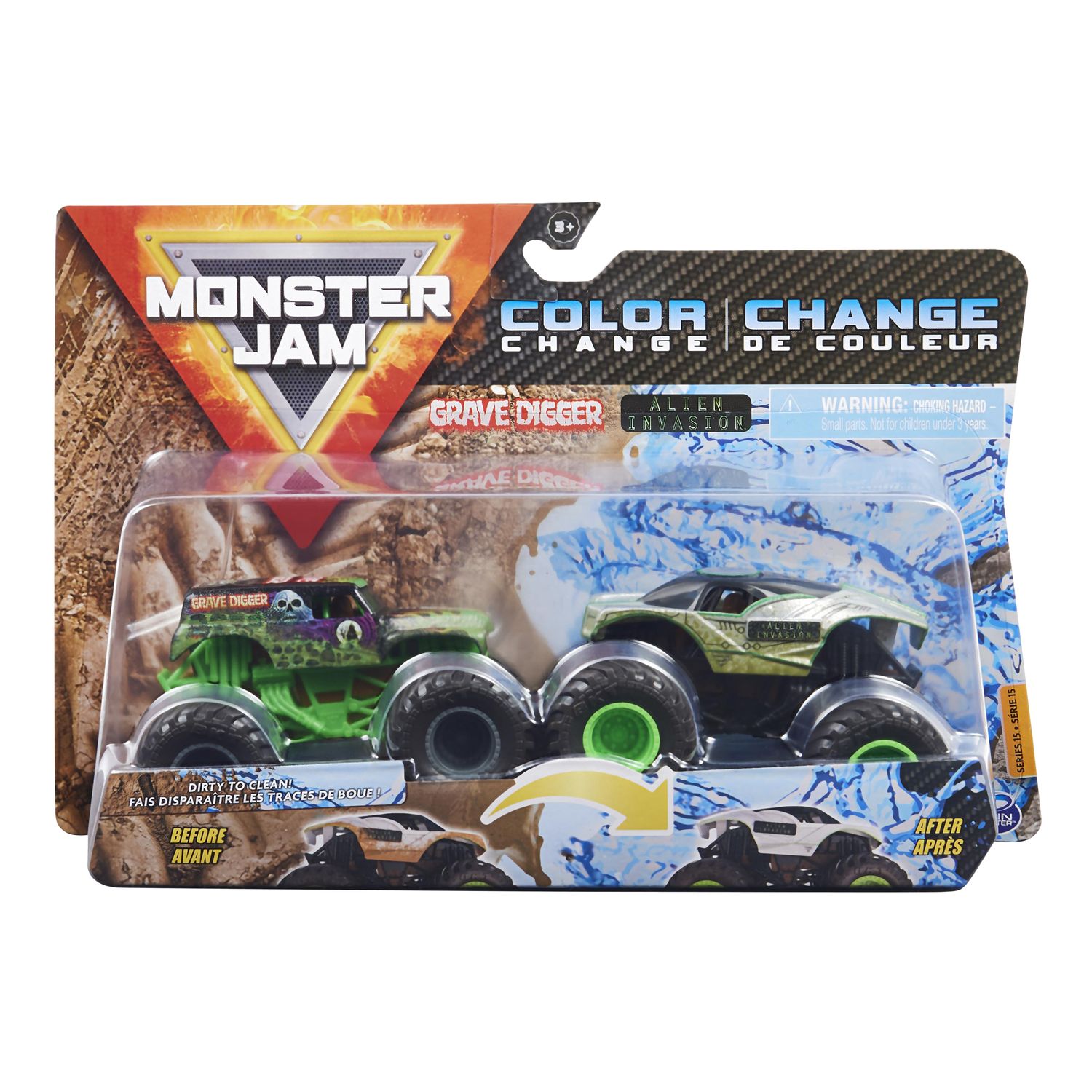 Автомобиль Monster Jam Grv Digr V AlienInvasn 1:64 6044943 - фото 2