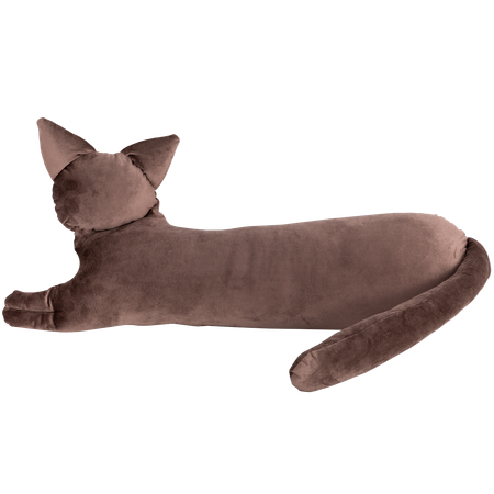 Подушка декоративная BOGACHO Кошка Соня коричневого цвета