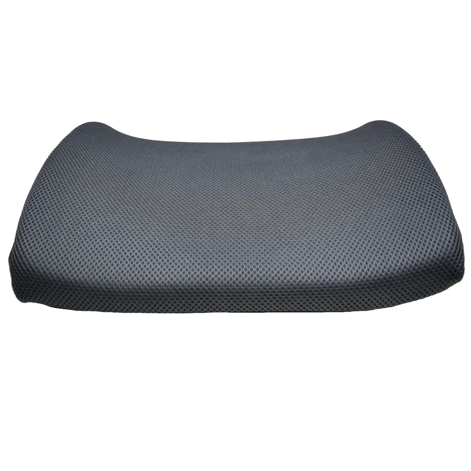 Подушка SkyDreams автомобильная под поясницу/на стул/под спину. 3D наволочка темно-серый - фото 1
