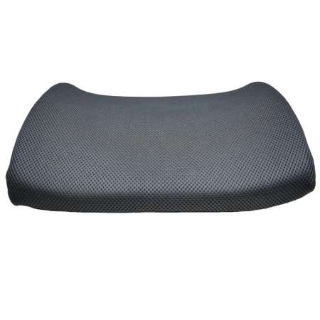 Подушка SkyDreams автомобильная под поясницу/на стул/под спину. 3D наволочка темно-серый