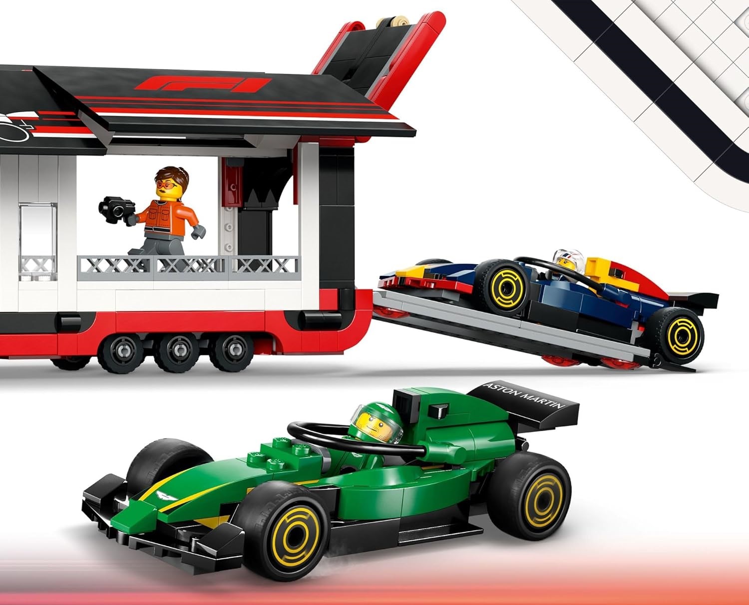 Конструктор LEGO Грузовик F1 с автомобилями RB20 и AMR24 60445 - фото 3