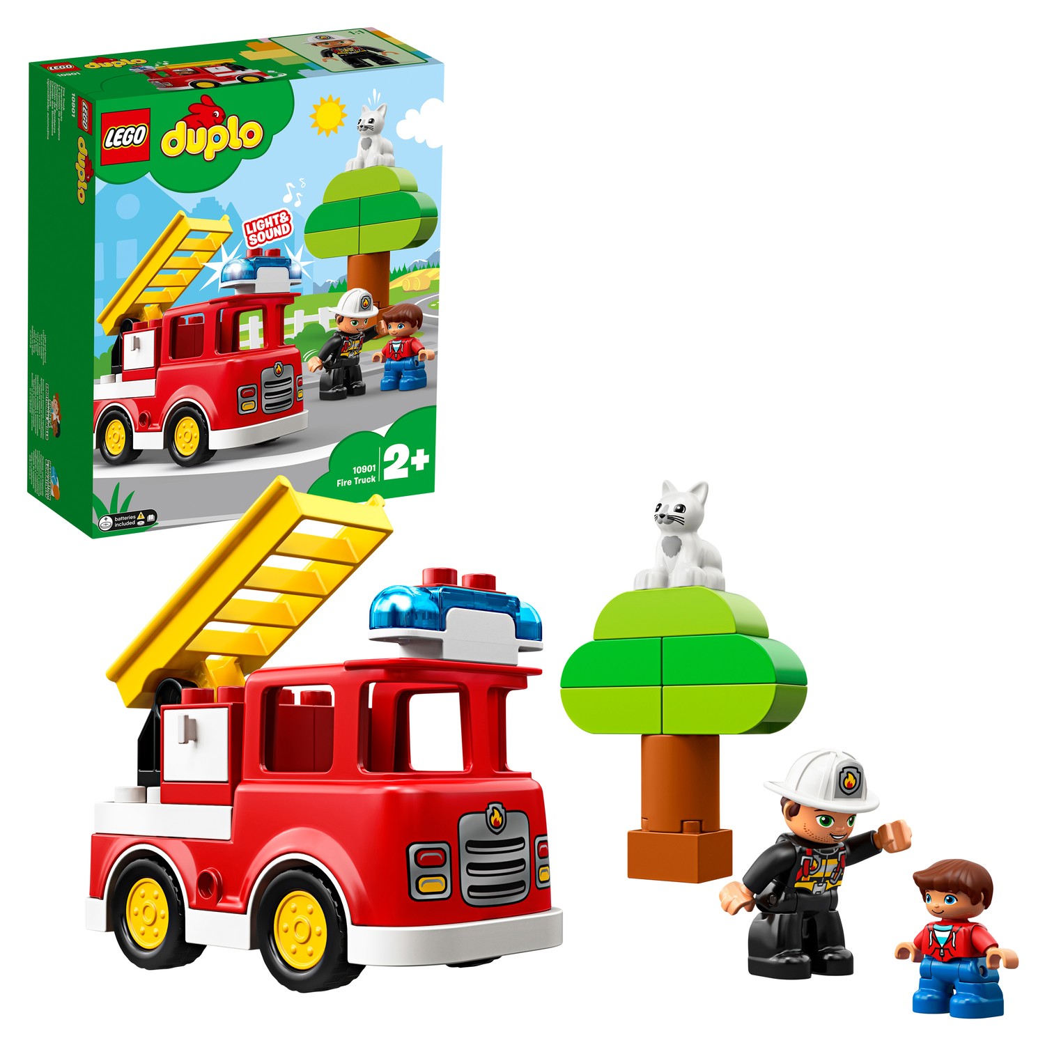 Конструктор LEGO DUPLO Town Пожарная машина 10901 купить по цене 999 ₽ в  интернет-магазине Детский мир