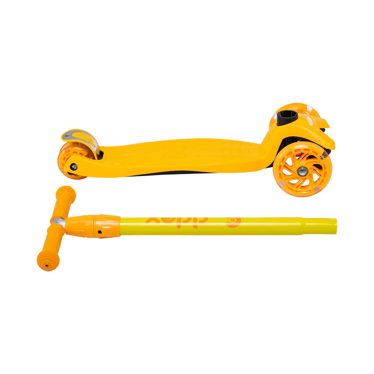 Самокат RIDEX трехколесный 3 wheels scooter Kiko 120/80 yellow/orange - фото 7