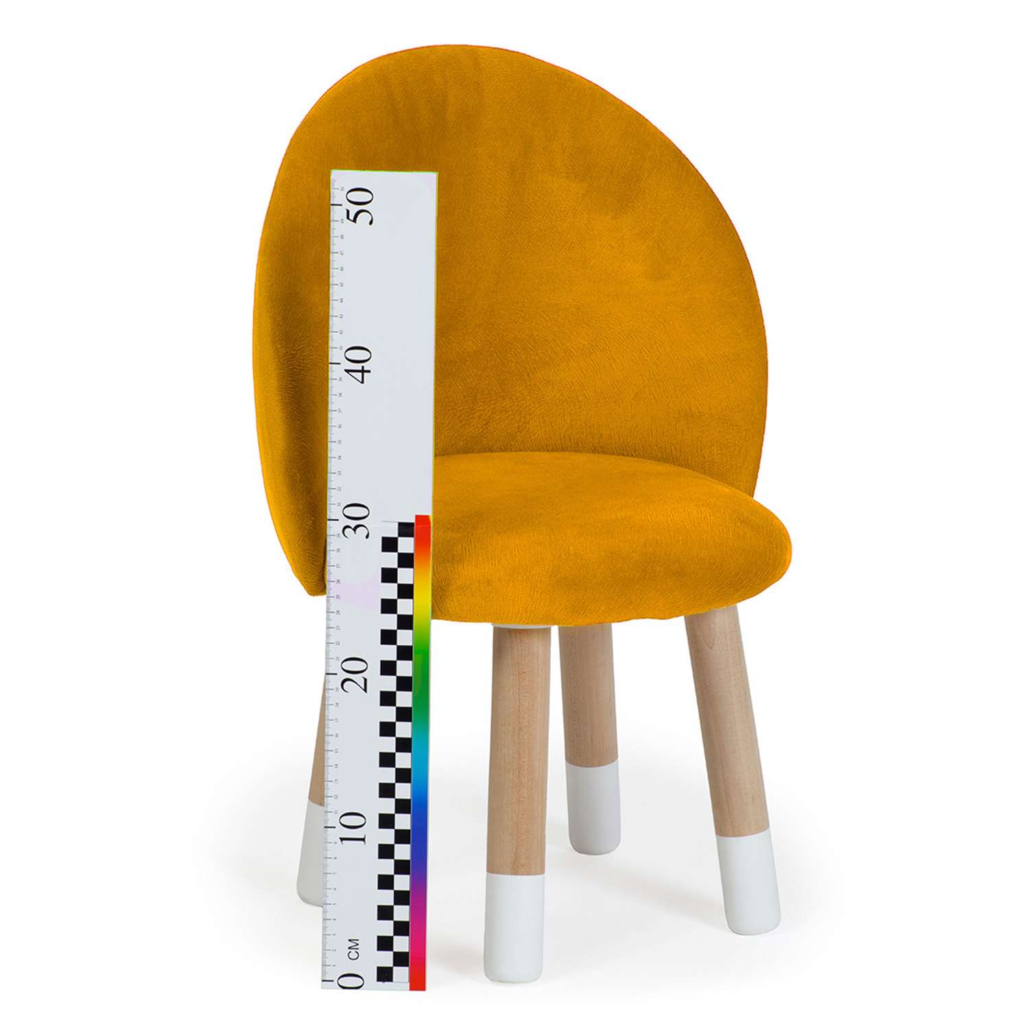 Стул-кресло Тутси детское на ножках для малышей желтый канарейка 34х34х59 см - фото 5