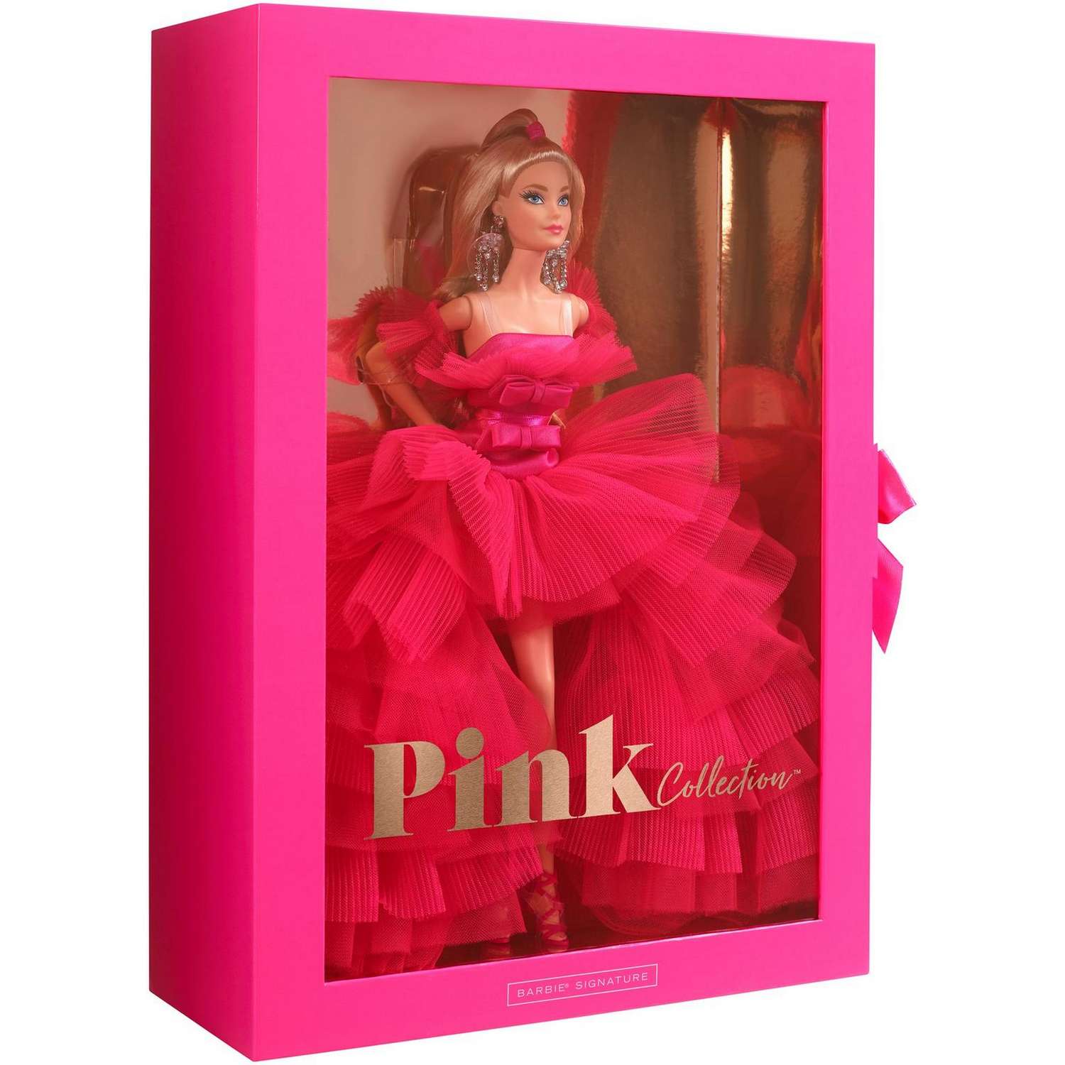 Кукла Barbie Золото коллекционная в розовом платье GTJ76 GTJ76 - фото 4