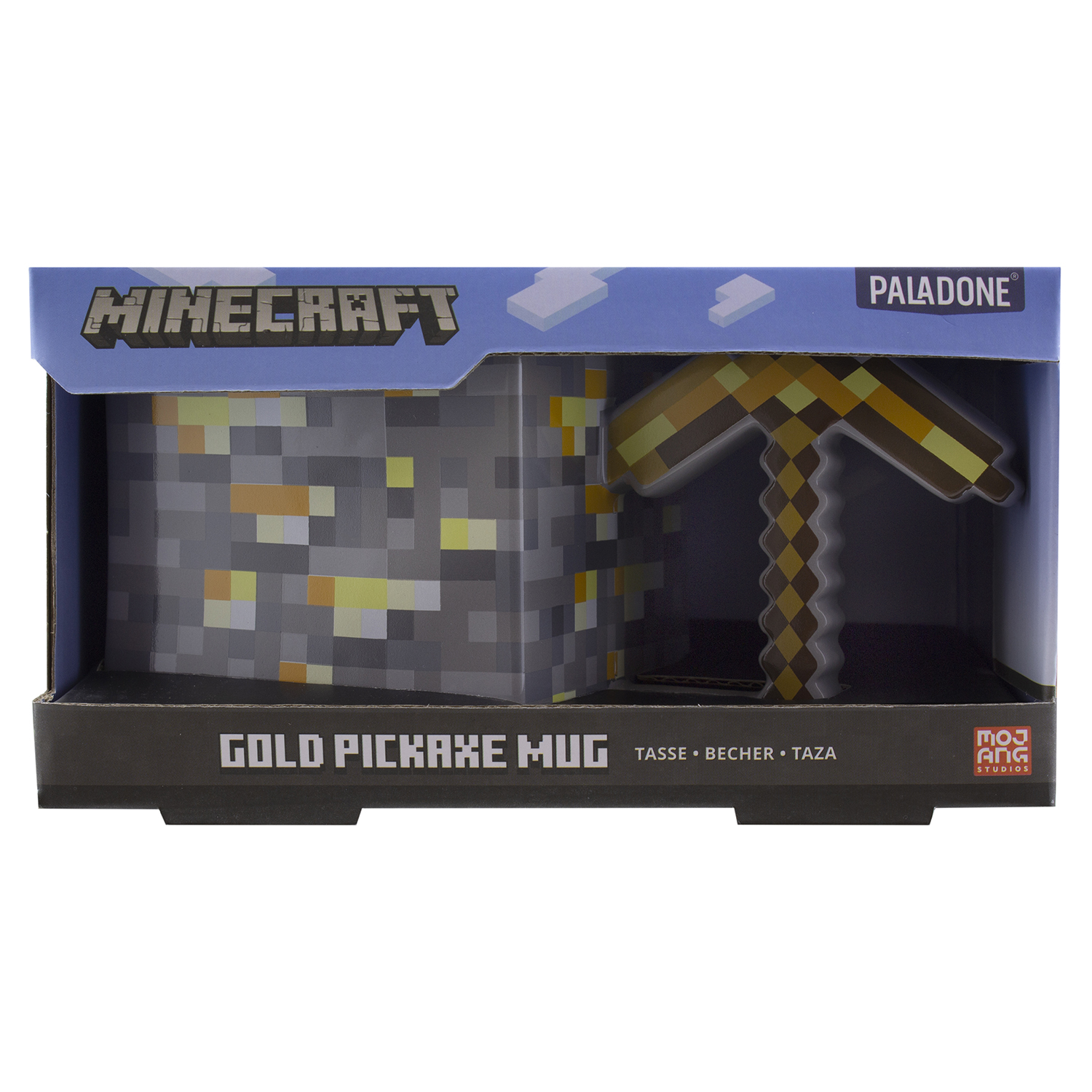 Кружка PALADONE 3D Minecraft Gold Pickaxe Mug 550 ml PP8776MCF - фото 2