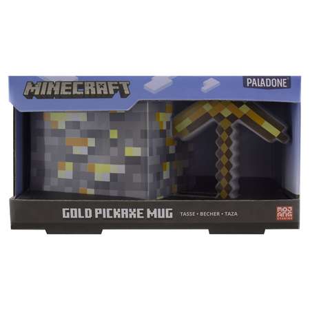 Кружка PALADONE 3D Minecraft Gold Pickaxe Mug 550 ml PP8776MCF
