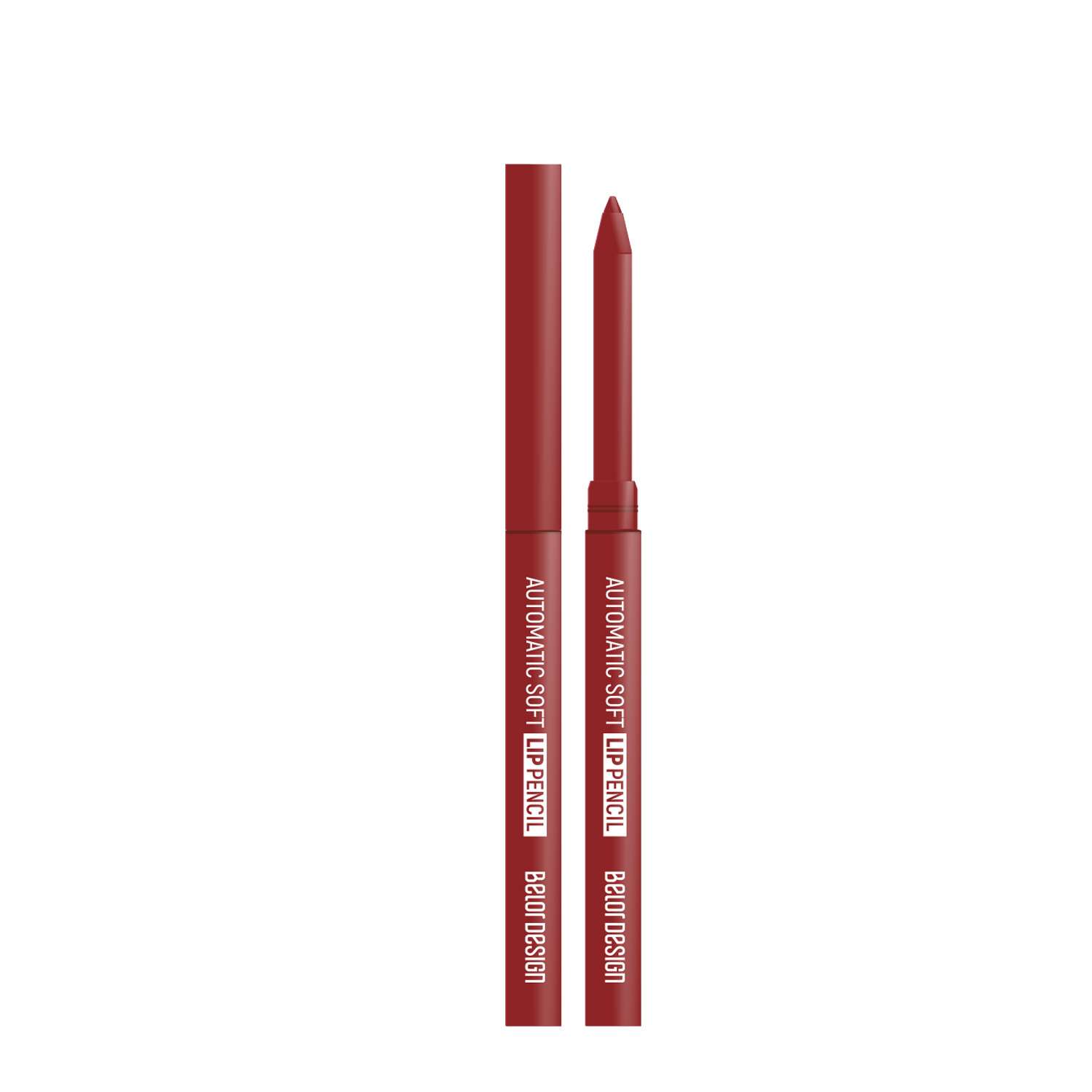 Карандаш для губ Belor Design Automatic soft eyepencil Механический Тон 206 Красный - фото 1