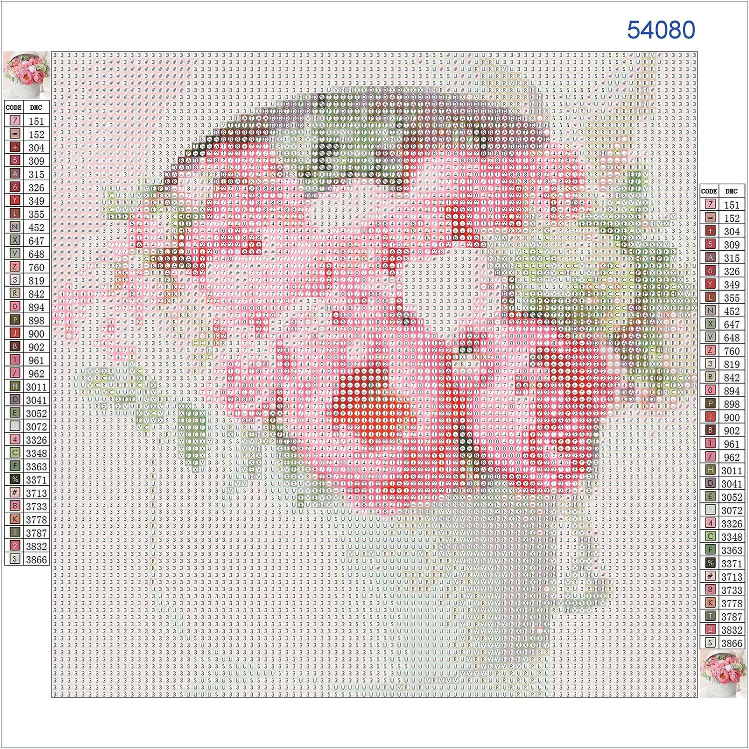 Алмазная мозаика на холсте Solmax Цветы в коробке 30 x 40 см CP54080 - фото 2