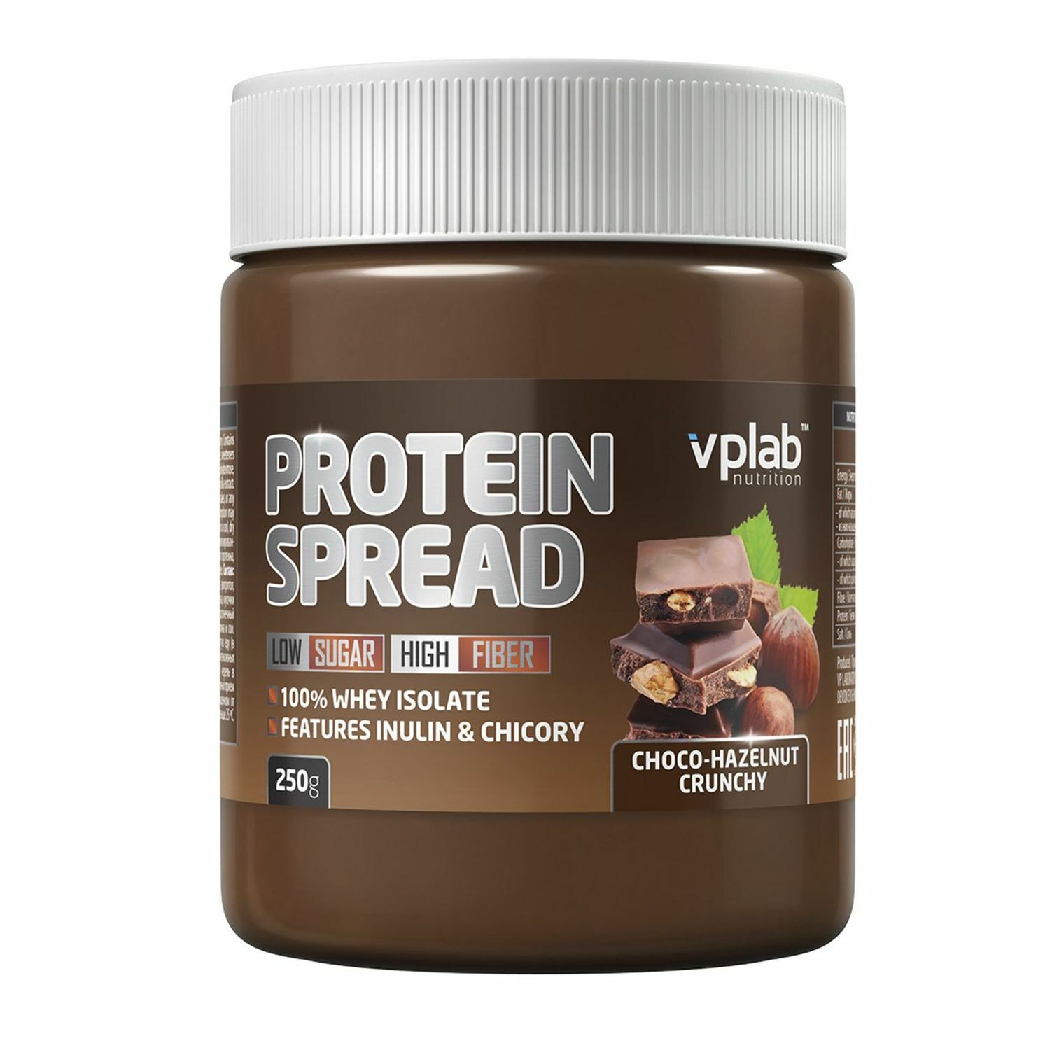 Продукт диетический VPLAB Protein Spread шоколад с кусочками орехов 250г - фото 1