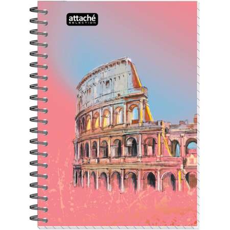 Бизнес-тетрадь Attache Selection Travel Italy А6 80 листов клетка гребень 7 шт
