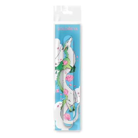 Пилка для ногтей SOLOMEYA Flower dragon 180/220 1 шт