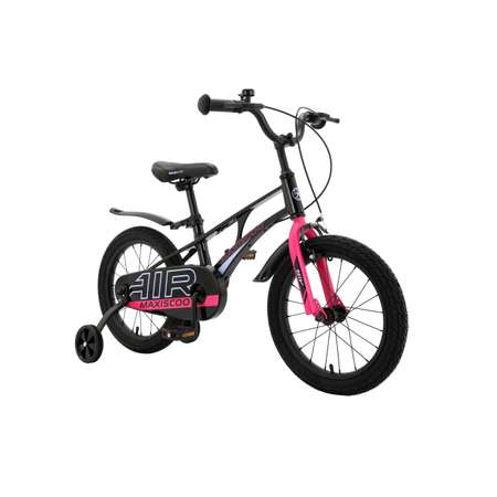 Детский двухколесный велосипед Maxiscoo Air стандарт плюс 16 обсидиан