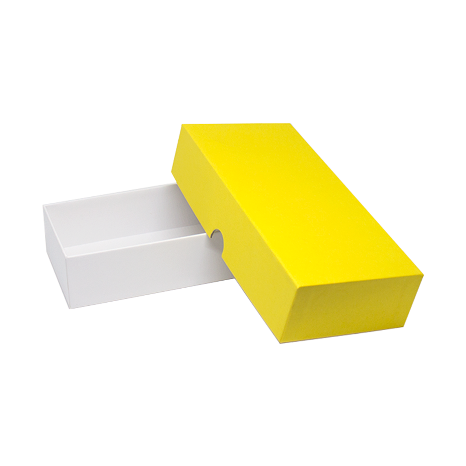 Коробка подарочная Cartonnage Радуга желтый-белый прямоугольная - фото 2