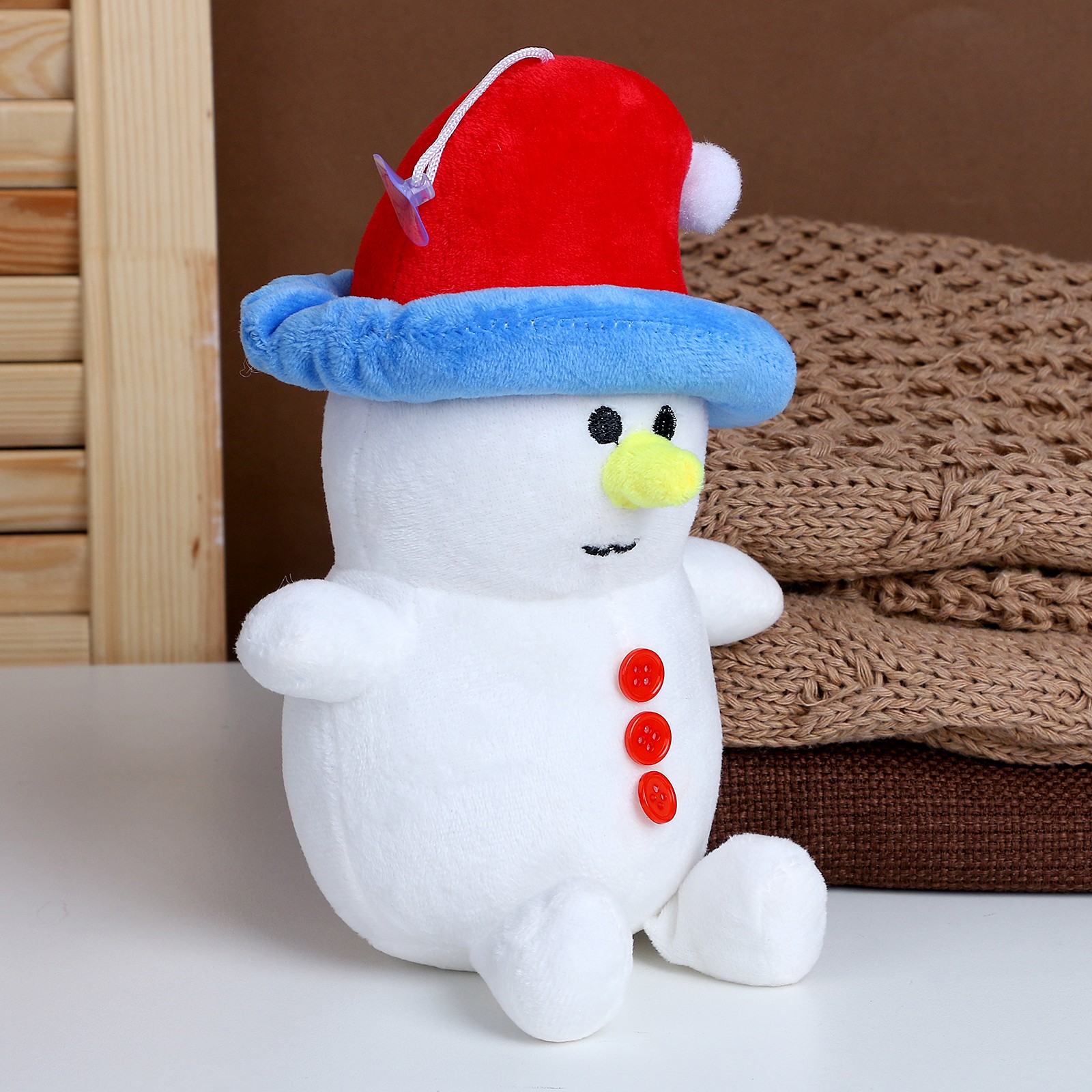 Мягкая игрушка Sima-Land «Снеговик» 18 см - фото 5