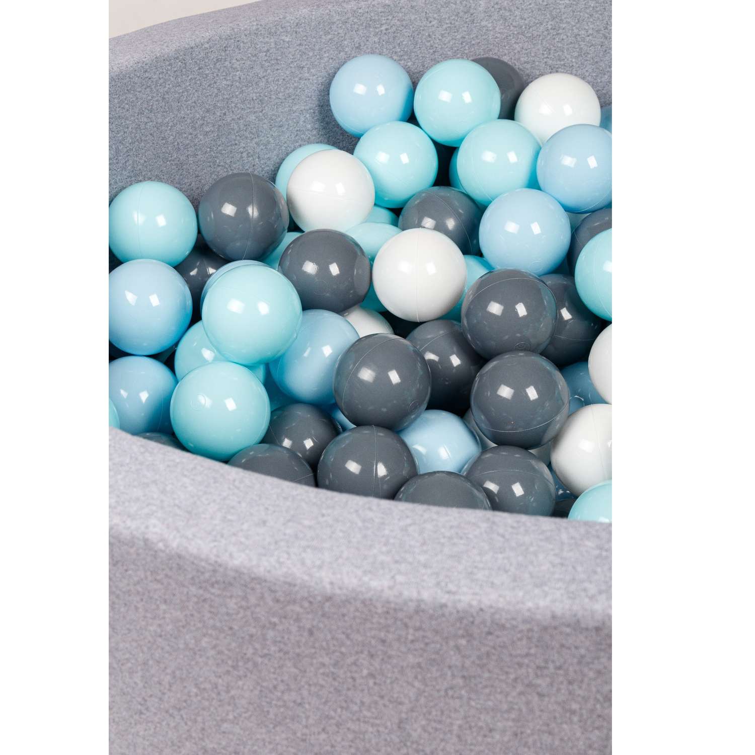 Сухой бассейн 100х40 Пазитифчик серый + 300 шариков - фото 2
