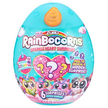 Игрушка Rainbocorns Rainbocorns Sparkle heart surprise S2 в непрозрачной упаковке (Сюрприз) 9214-S001