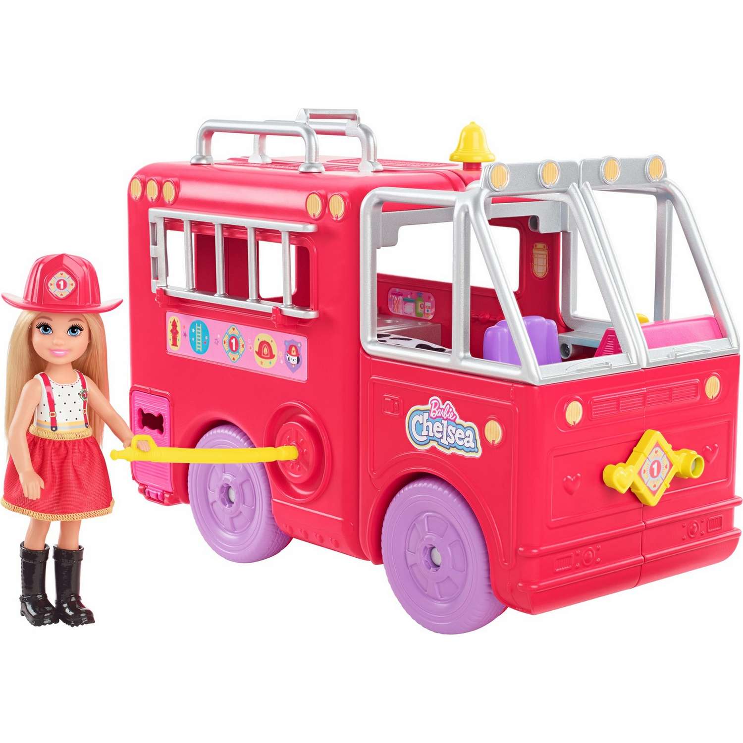 Набор игровой Barbie Челси и пожарная машина HCK73 HCK73 - фото 1