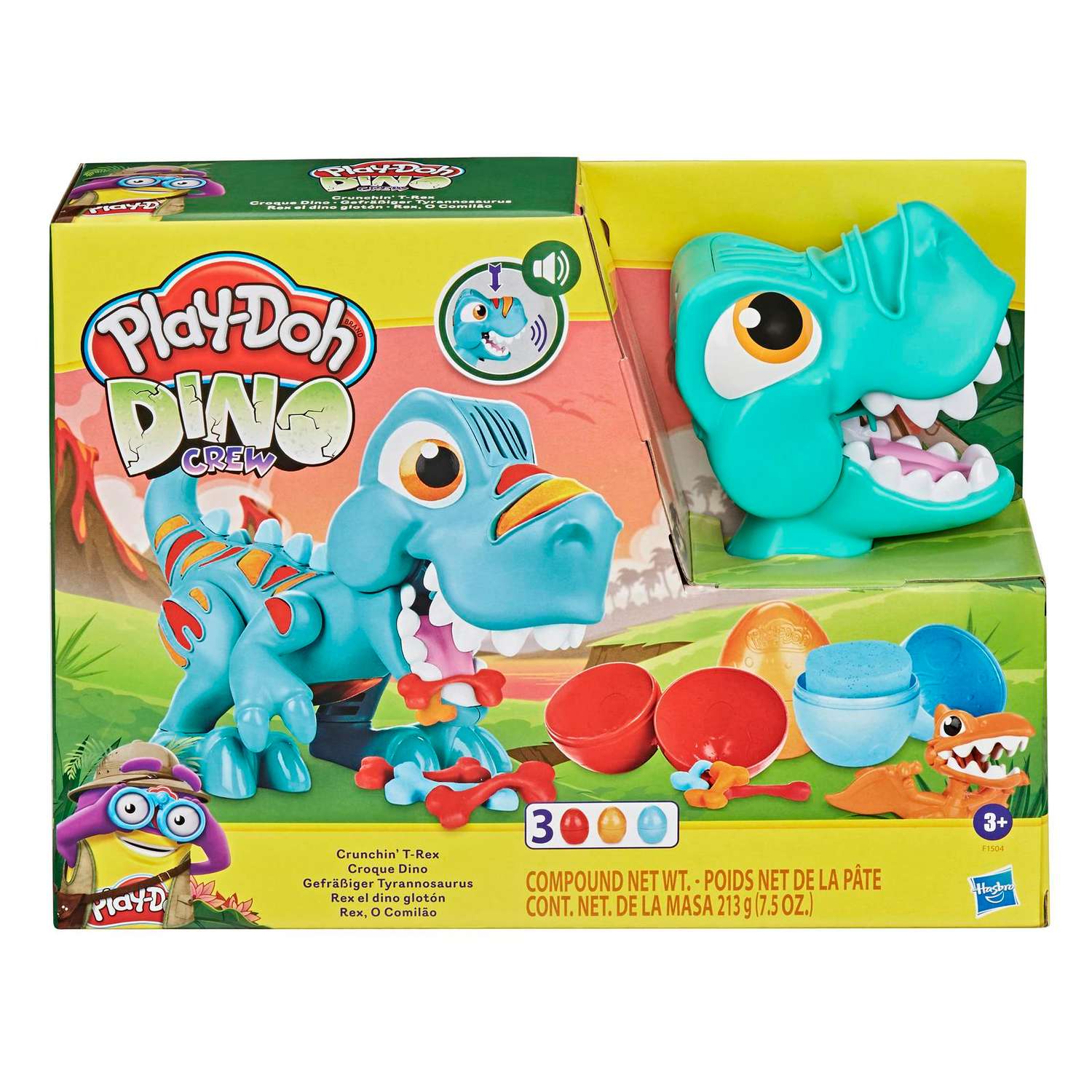 Набор игровой Play-Doh Голодный динозавр F1504 - фото 1