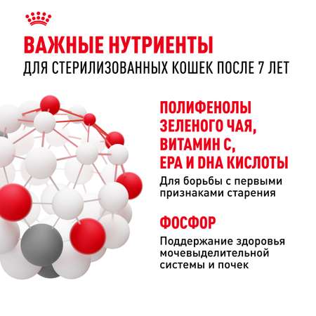 Корм сухой для кошек ROYAL CANIN Sterilised 400г пожилых стерилизованных