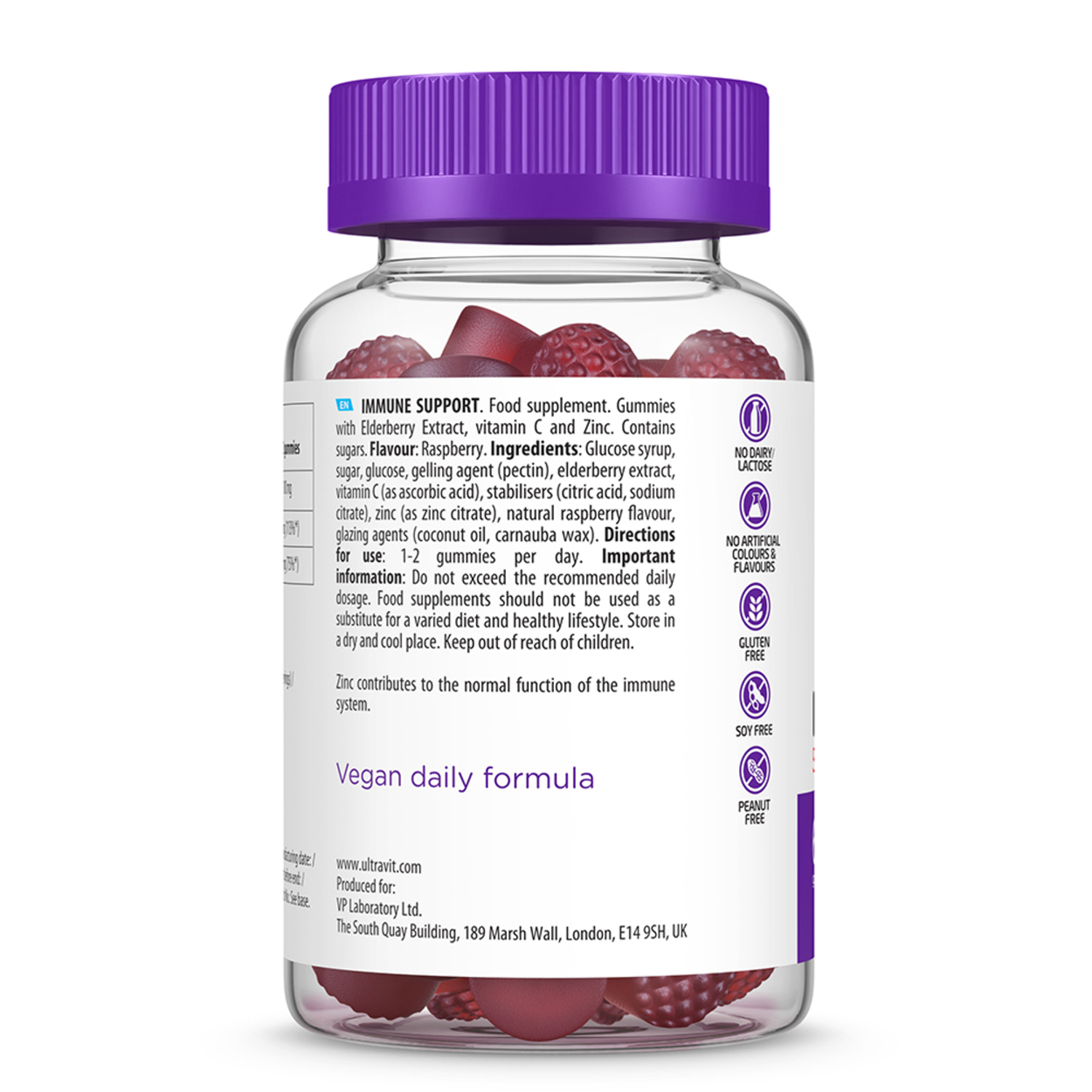 Биологически активная добавка ULTRAVIT Gummies immune support 60таблеток - фото 2