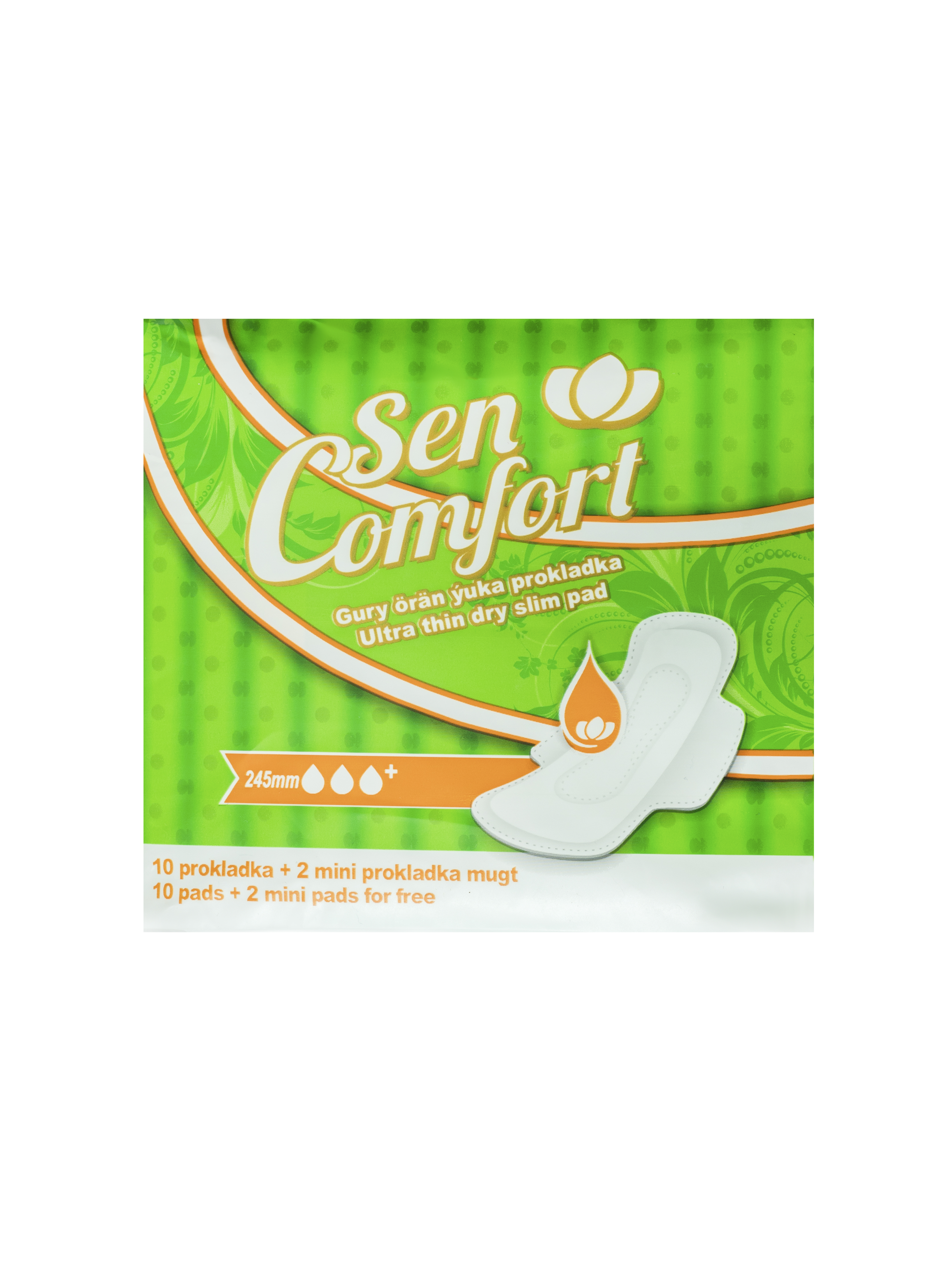 Прокладки ультратонкие Sen Comfort 245 mm Dry 12 шт сетчатая поверхность - фото 1