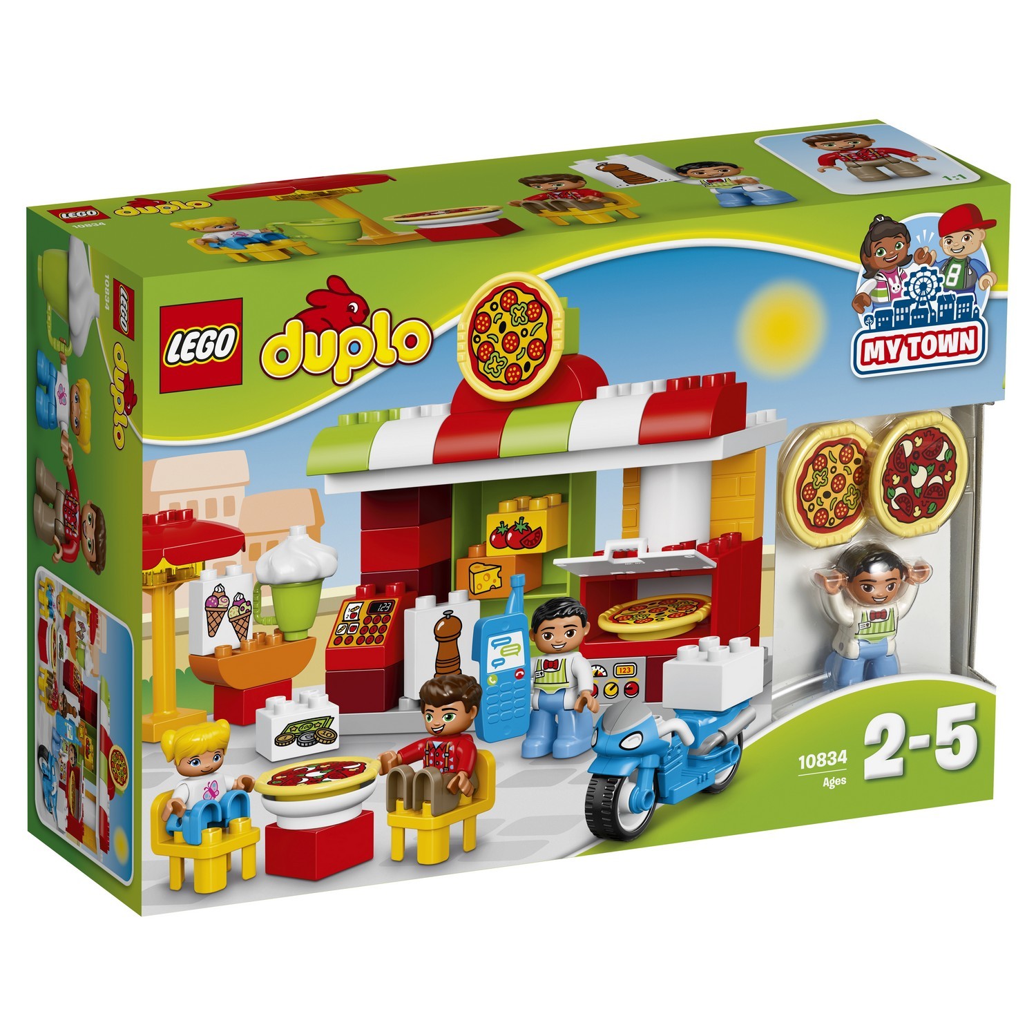 Конструктор LEGO DUPLO Town Пиццерия (10834) купить по цене 999 ₽ в  интернет-магазине Детский мир