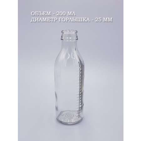 Бутылочка для кормления БДМ200 Littlebloom Молочная стеклянная 200мл 1 шт