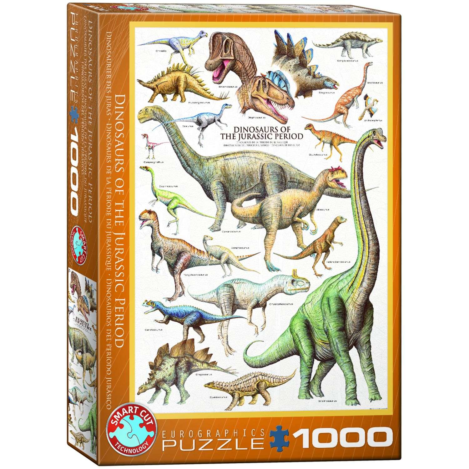 Пазлы Eurographics Динозавры юрского периода 1000 элементов 6000-0099 - фото 1