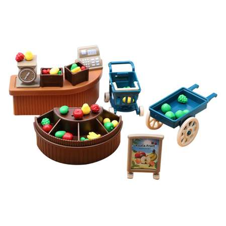 Игровой набор SHARKTOYS Игрушечная мебель и аксессуары для магазина Фрукты-Овощи