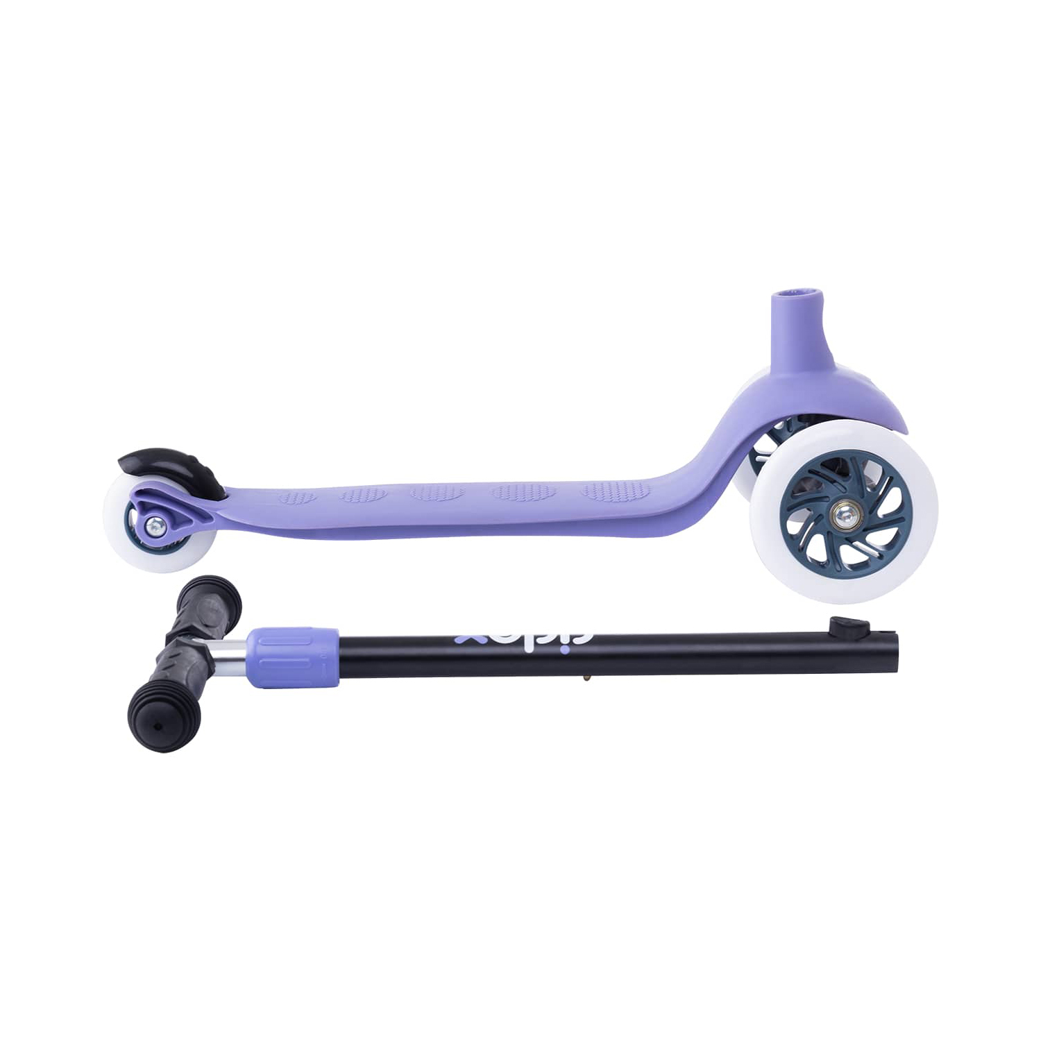 Самокат RIDEX трехколесный 3 wheels scooter Hero 120/80 violet/grey - фото 4