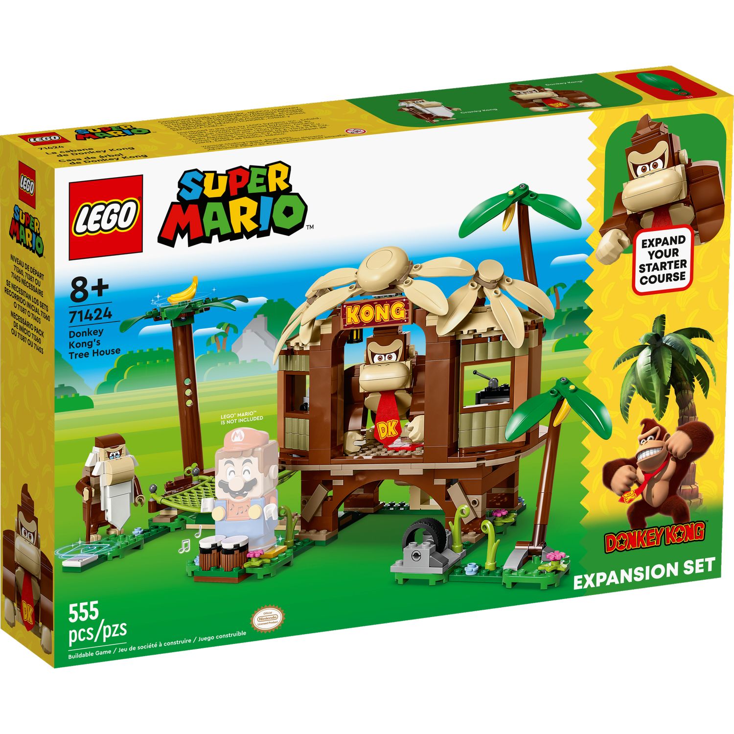 LEGO Super Mario 71424 Donkey Kong s Tree House Expansion Set 555