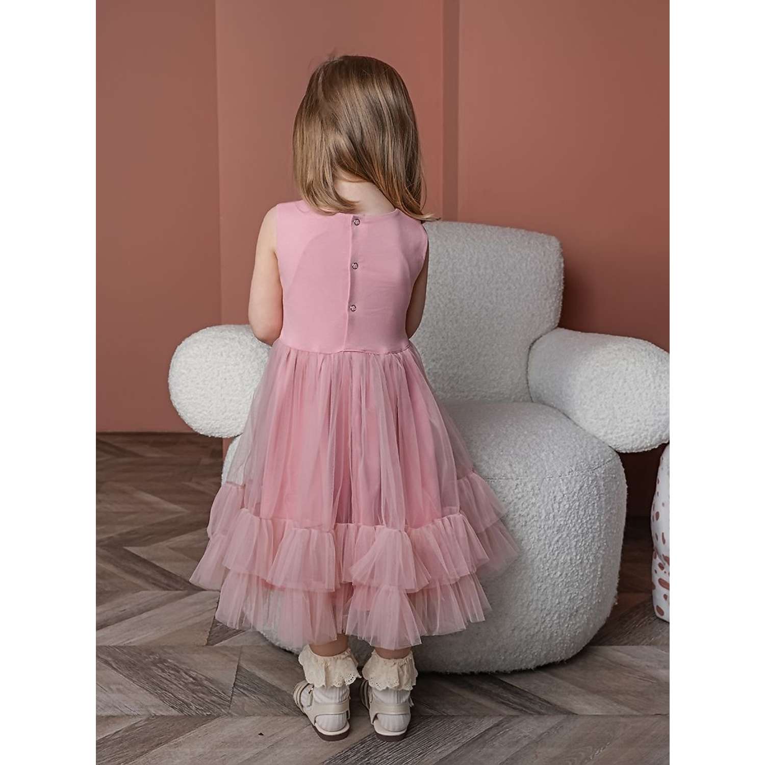 Платье Trendyco kids ТК617/румяна-Blush - фото 5