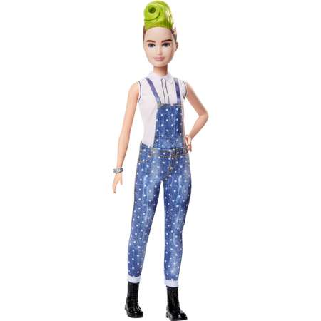 Кукла Barbie Игра с модой 124 Зеленый ирокез FXL57