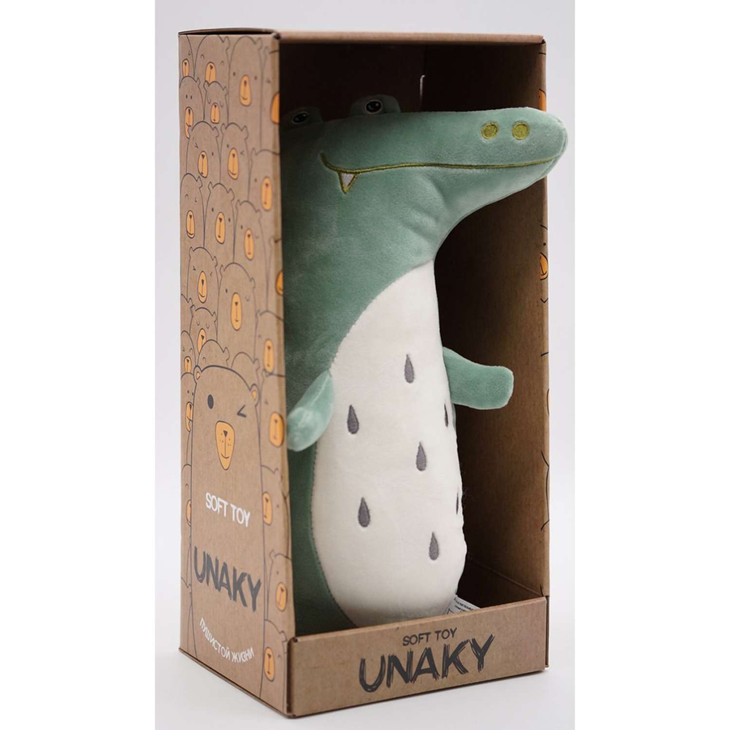 Мягкая игрушка UNAKY Крокодил Дин средний 33 см - фото 2