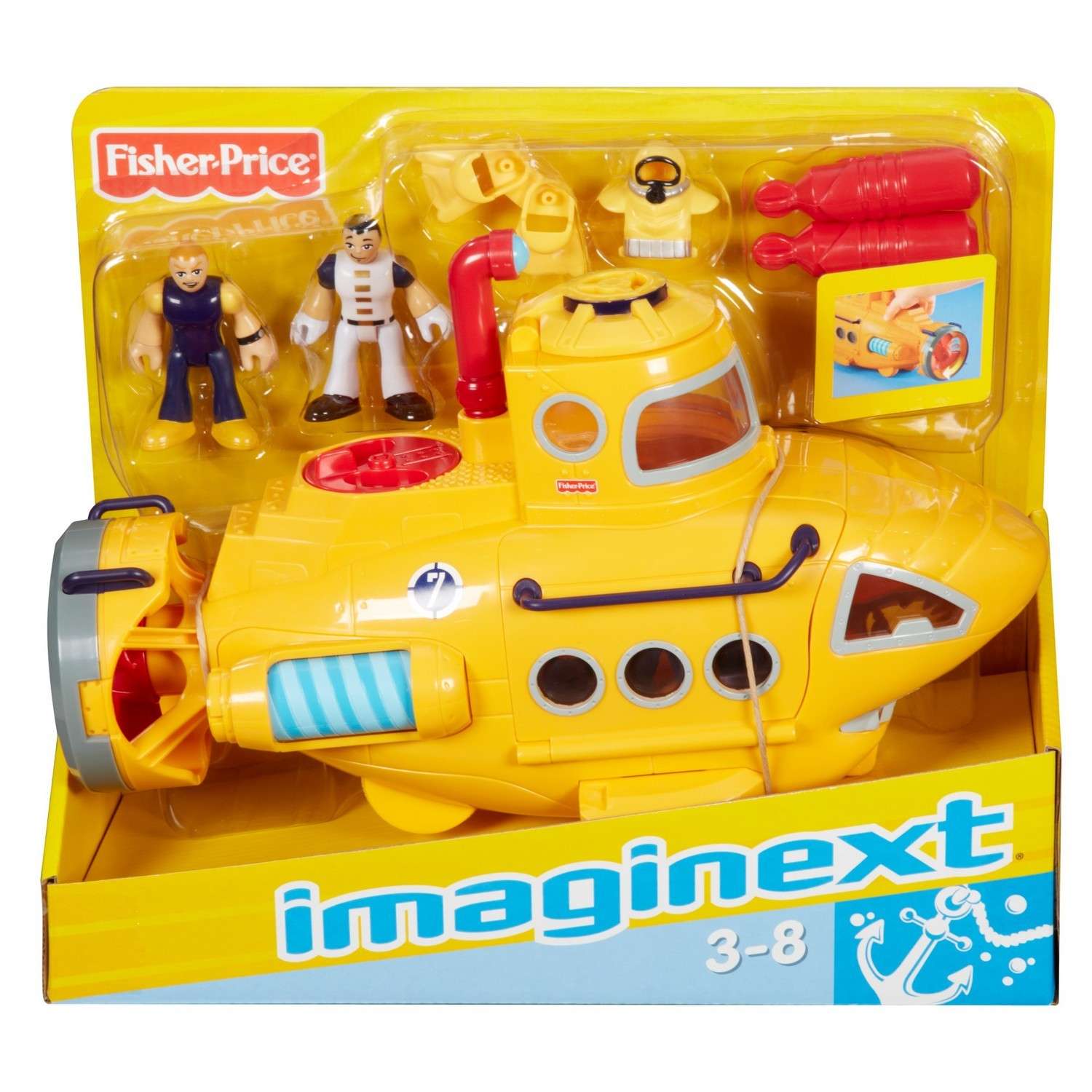 Набор транспорта IMAGINEXT Fisher-Price Океан N8270 P5487 - фото 8