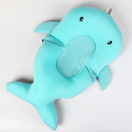 Подкладка Sima-Land - матрасик для купания детская «Кит» цвет голубой