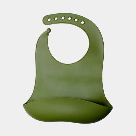 Нагрудник для кормления Moro Baby силиконовый зеленый