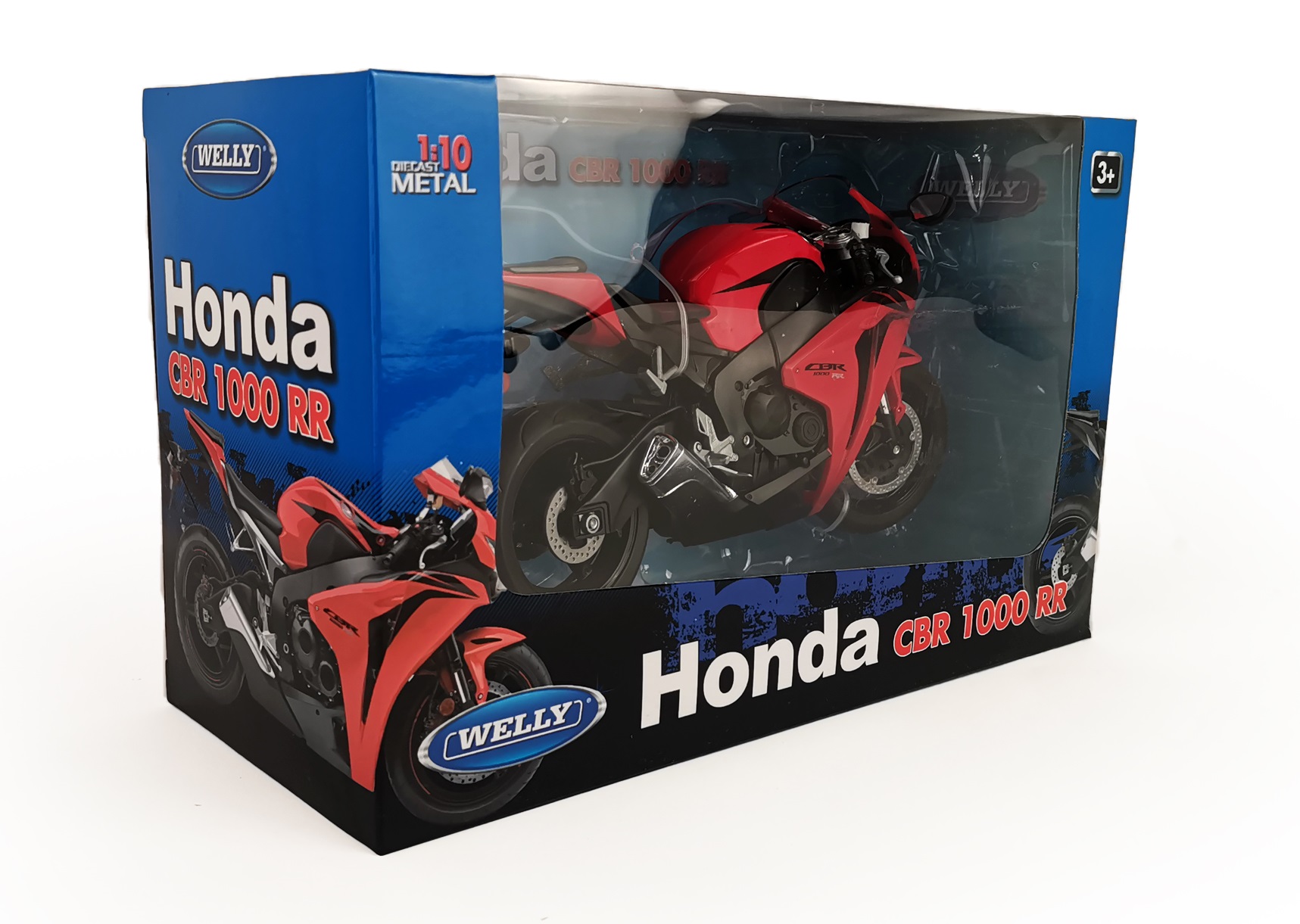 Мотоцикл Welly Honda 1:10 без механизмов 62804W - фото 7